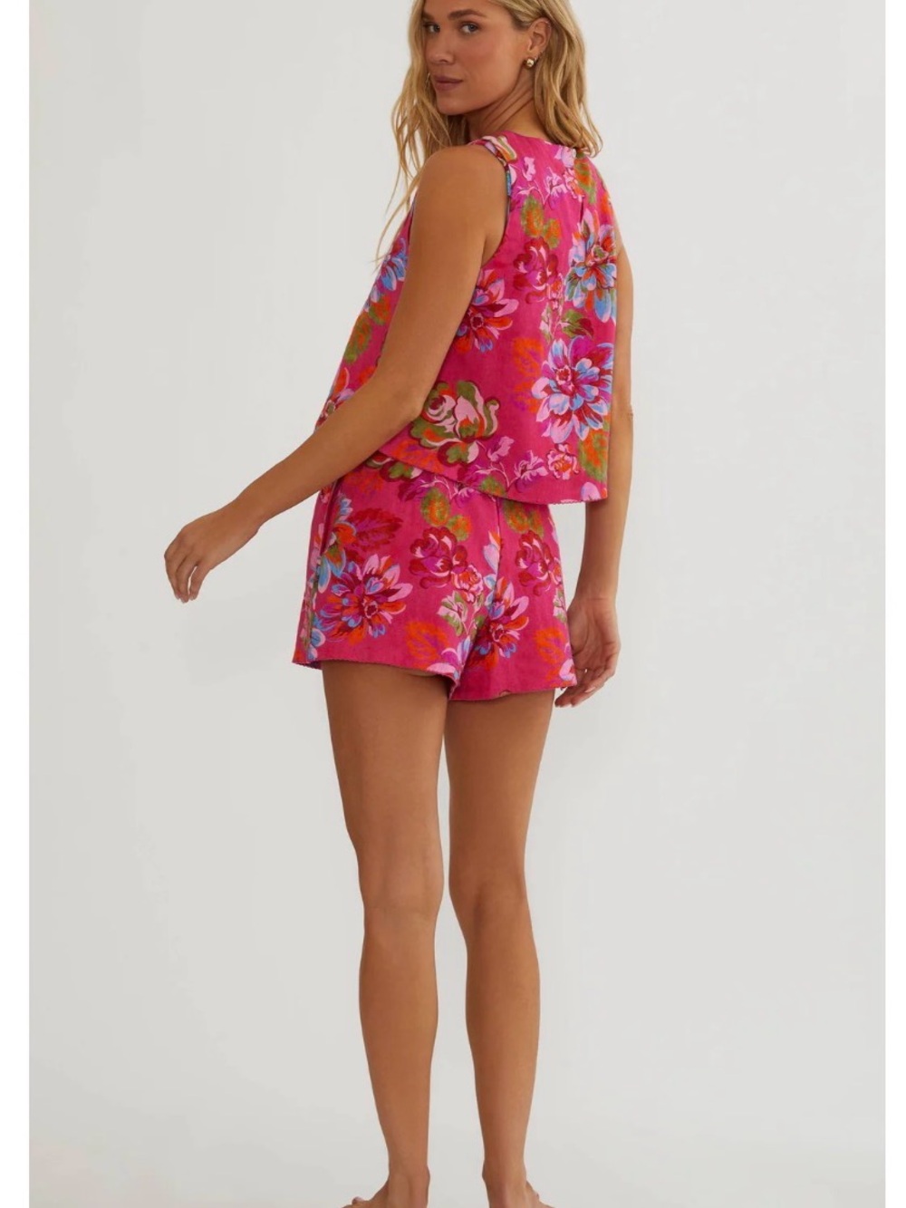 Beach Riot NEW Birkley Short Sugar Bloom Linen XS size - Picture 2 of 6